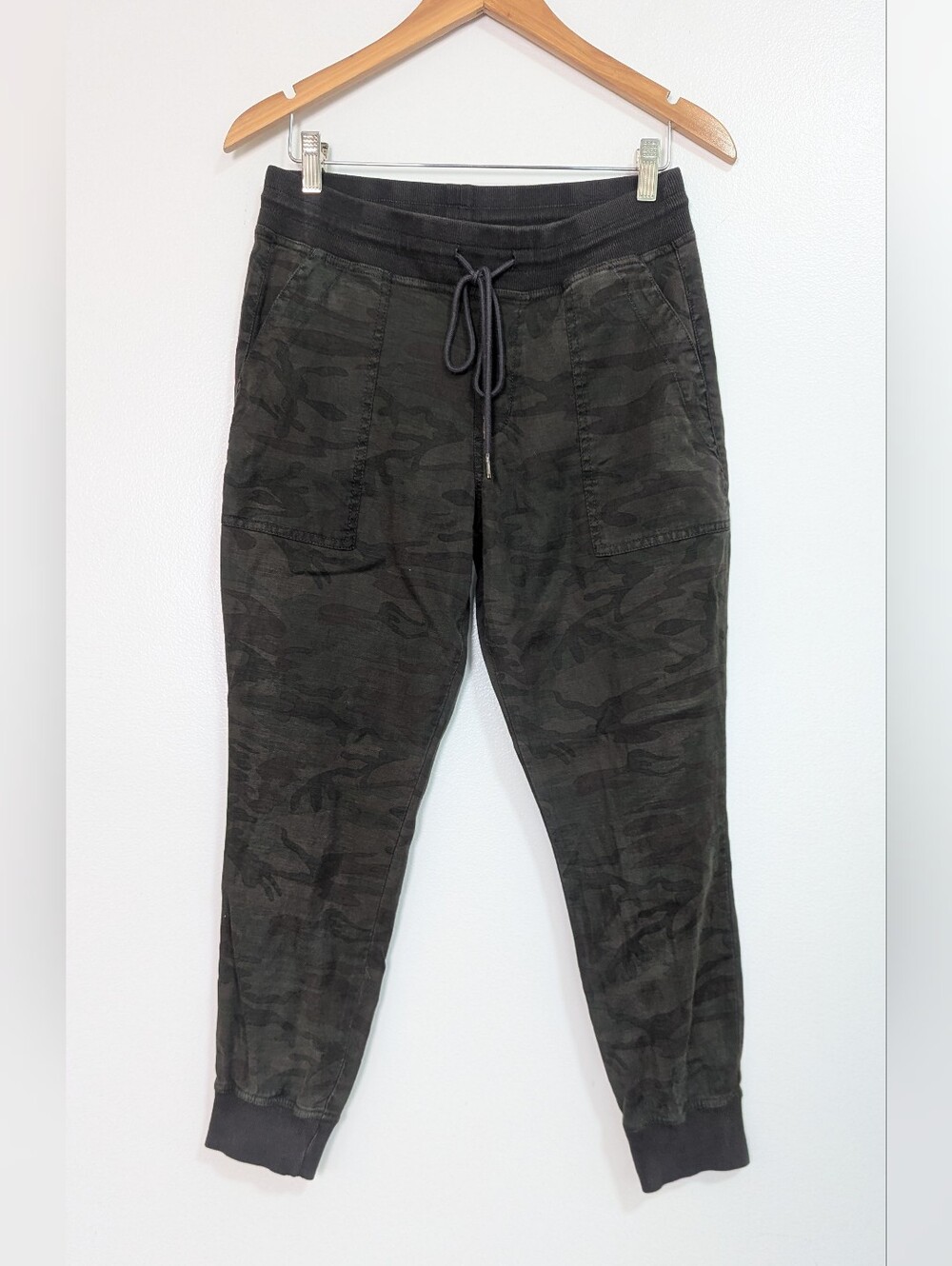 Level99 Midnight Camo Linen Lyocell Blend Jogger Pants Size Small